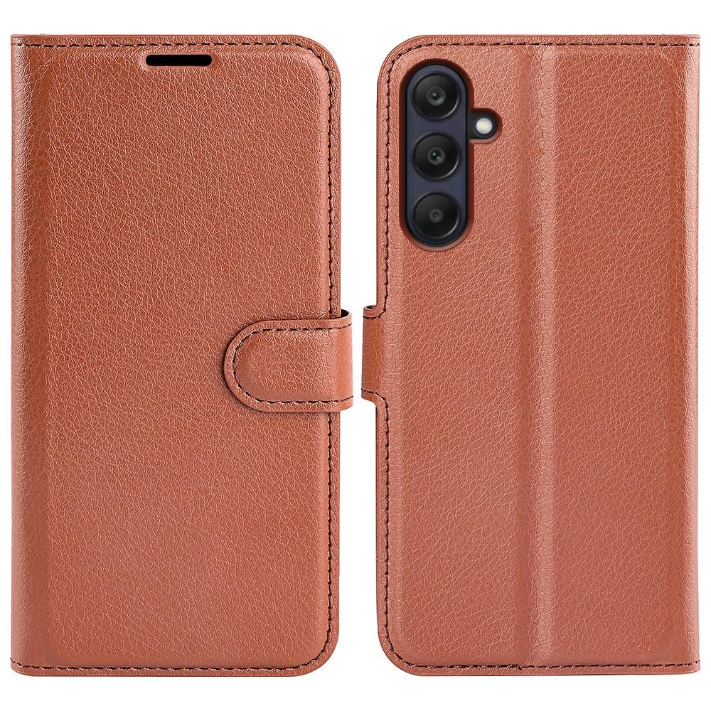 Kompatibel Mit Samsung Galaxy A16 / A26 5g Hülle Litschi-lederstruktur Braun