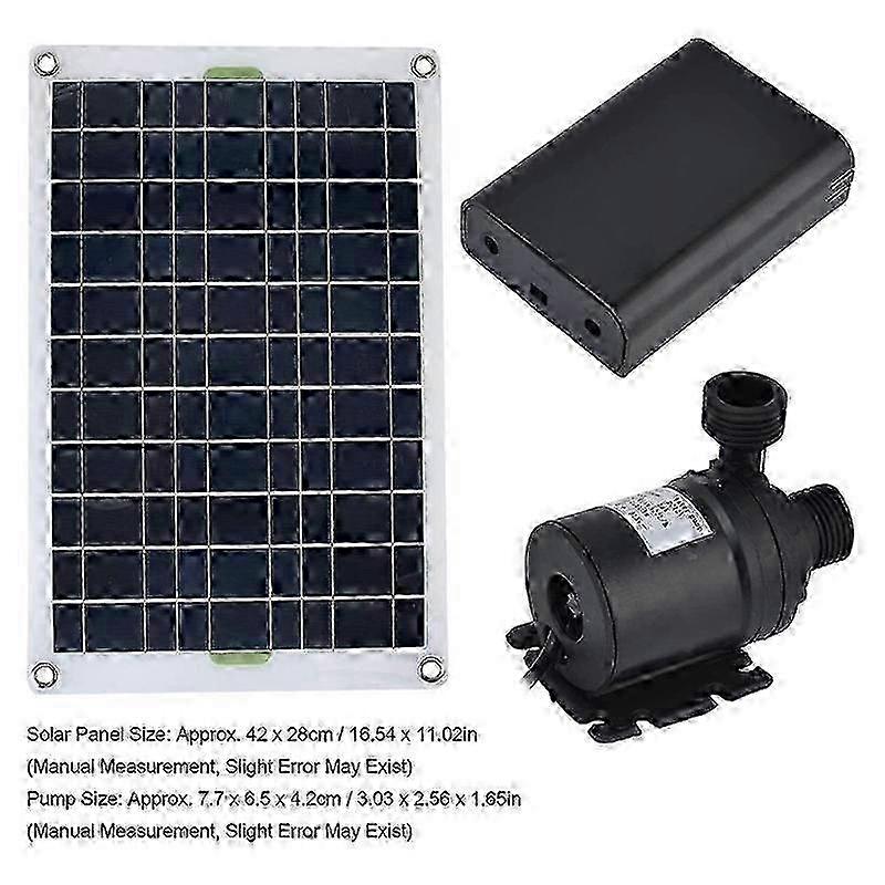 Geräuscharme 12-v-gleichstrom-solarwasserpumpe Mit 800 L/h Für Garten- Und Familienbrunnen (hwyno.292)