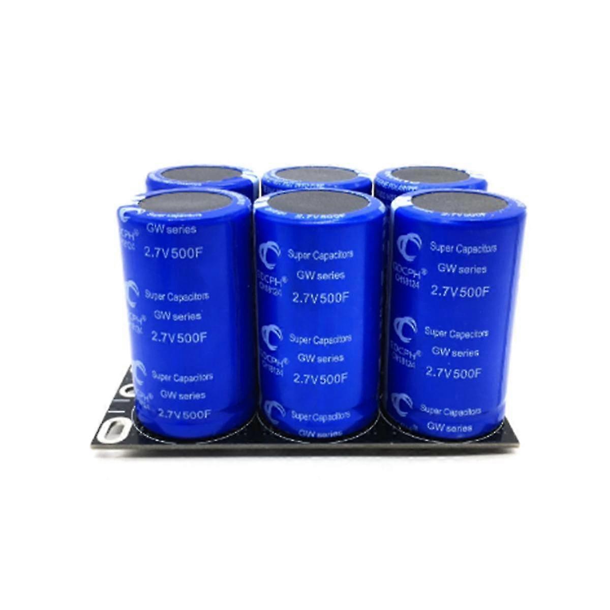 Farad-kondensator 2,7 V 500 F 6 Stück/1 Packung, Superkondensator Mit Schutzplatte, Kfz-kondensatoren