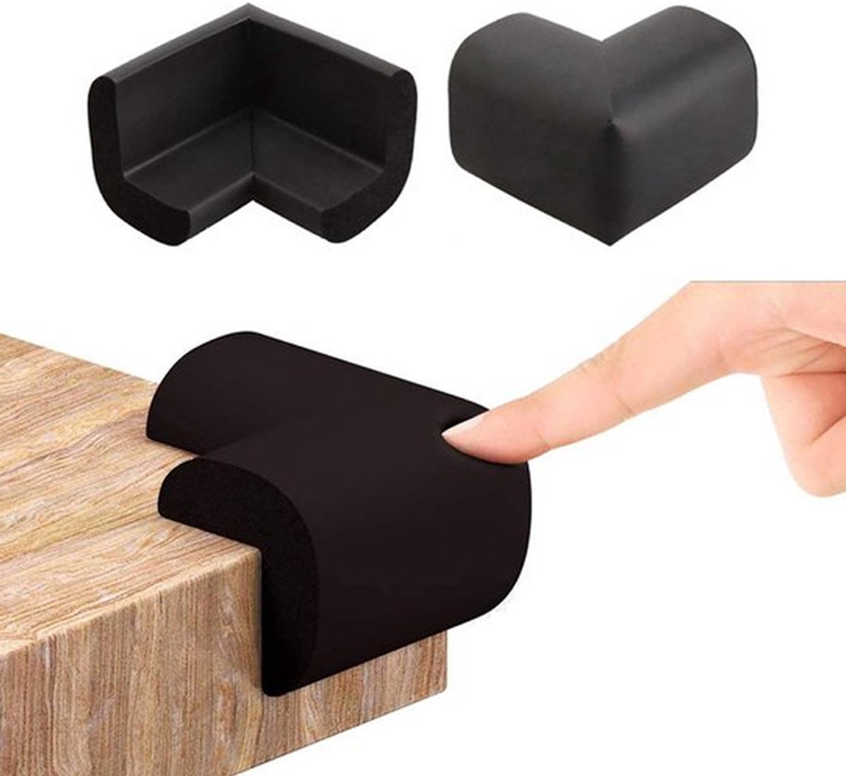 Eckenschoner Für Babymöbel – Tischkantenschoner – Schaumstoff – 12er-pack – Schwarz