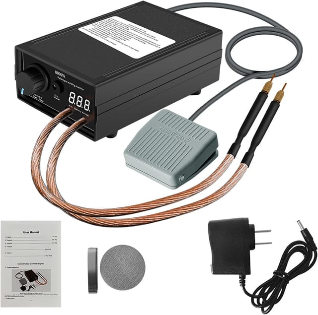 8000W Einstellbarer Akku-Punktschweißer DIY Kit Tragbare Hochleistungs-Nickel-Punktschweißmaschine