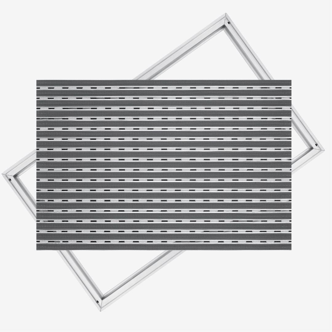 Polentex Fußmatte Aus Aluminiumgummi: 100 X 50 Cm, 17 Mm, Mit Rahmen