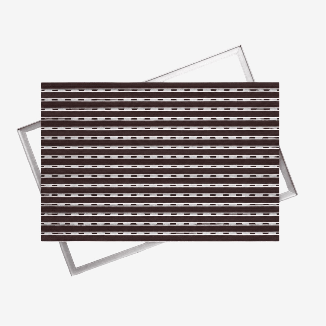 Polentex Fußmatte Aus Aluminiumgummi: 80 X 60 Cm, 17 Mm Dick, Mit Rahmen