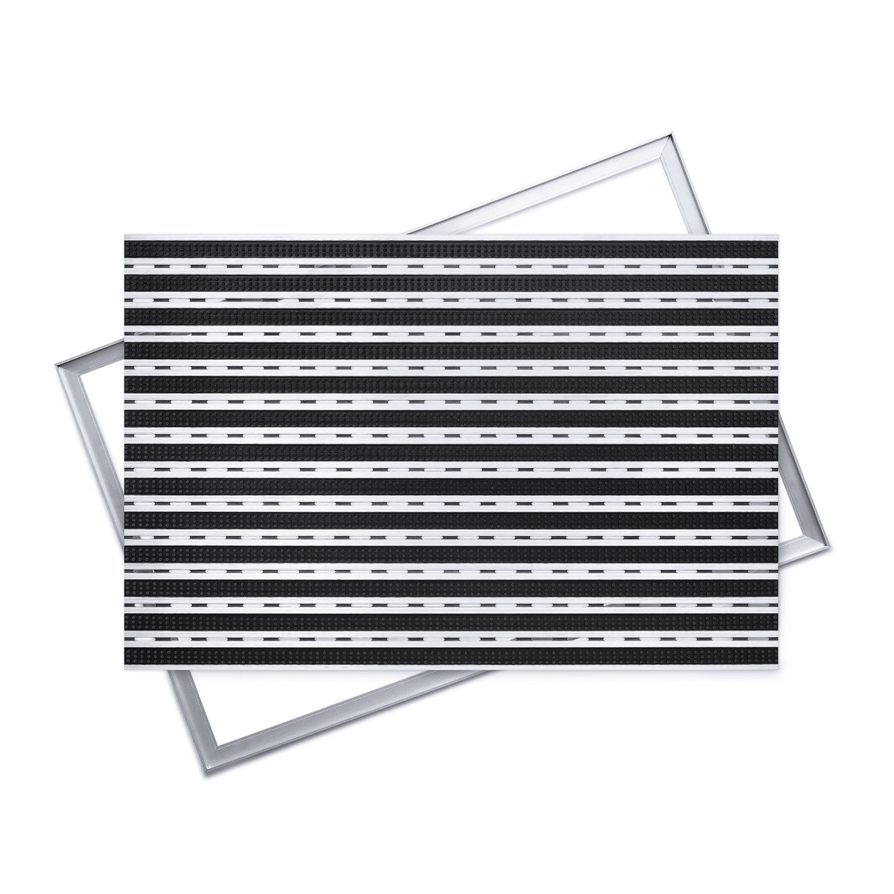 Polentex Aluminium-fußmatte Mit Bürste: 100 X 50 Cm, 12 Mm, Mit Rahmen