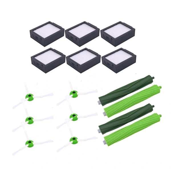 Ersatzteilset Für Irobot Roomba I7 I3 E5 E6 I6 Saugroboter, Inklusive Hauptbürste, Seitenbürsten Und Hepa-filter, Insgesamt 16 Teile.