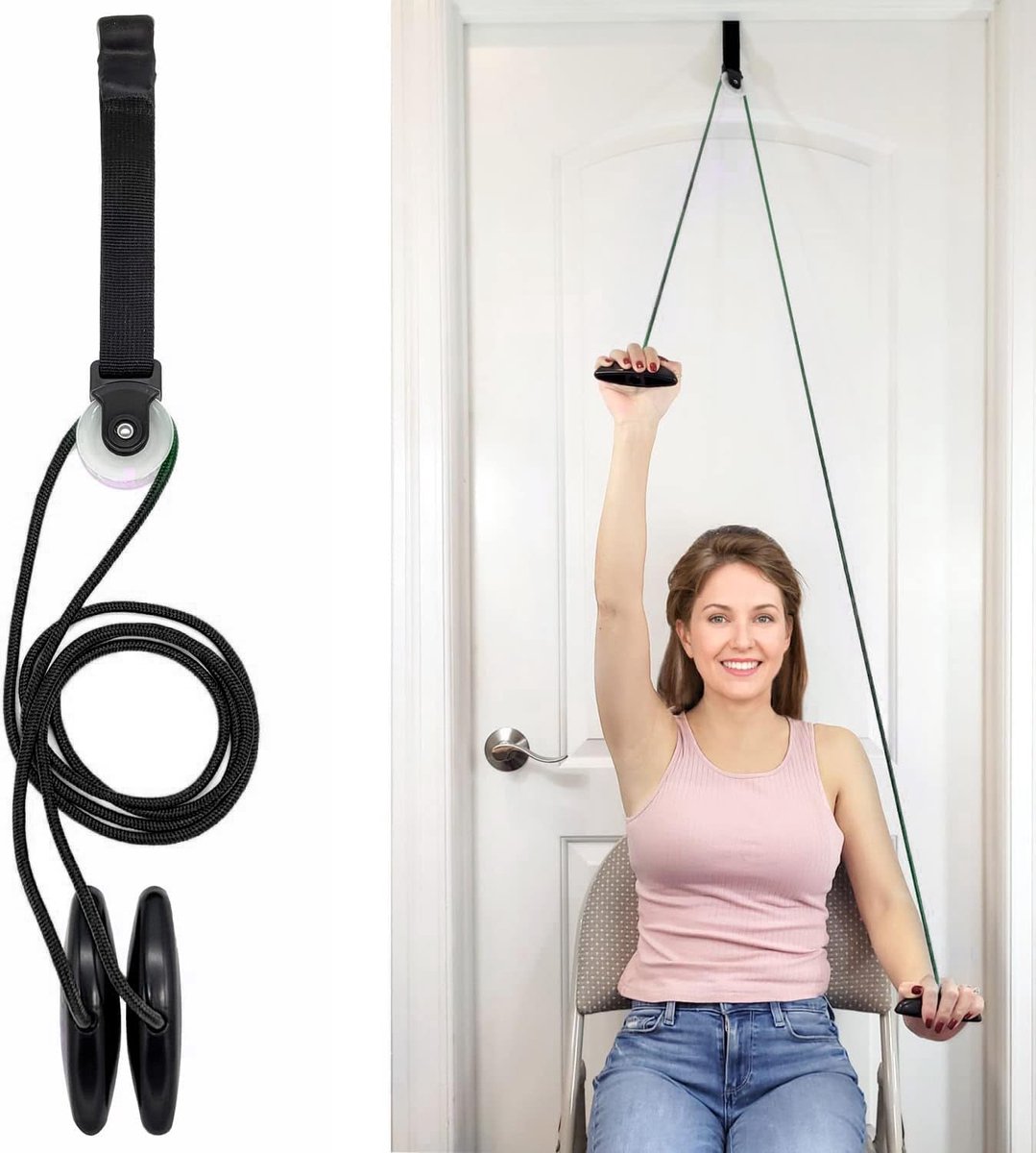 Schulterrehabilitationsgerät – Schulterzug – Rehabilitationsgerät Mit Zugseil Zur Befestigung An Einer Tür – Zur Rehabilitation Der Rotatorenmanschette