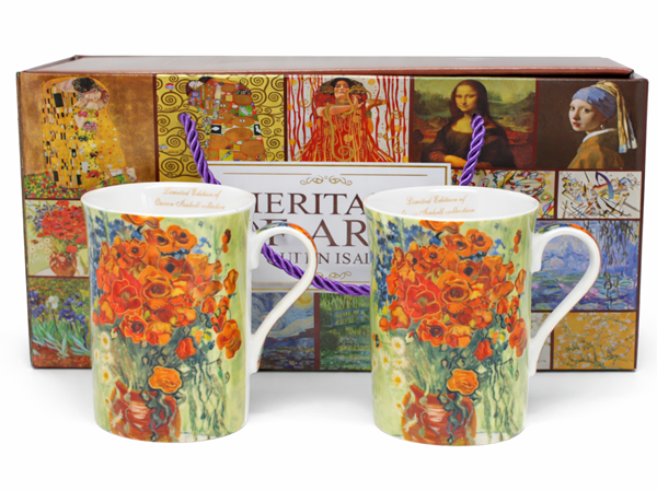 Set Aus 290 Ml Porzellantassen „mohnblumen“ – Vincent Van Gogh Als Geschenk