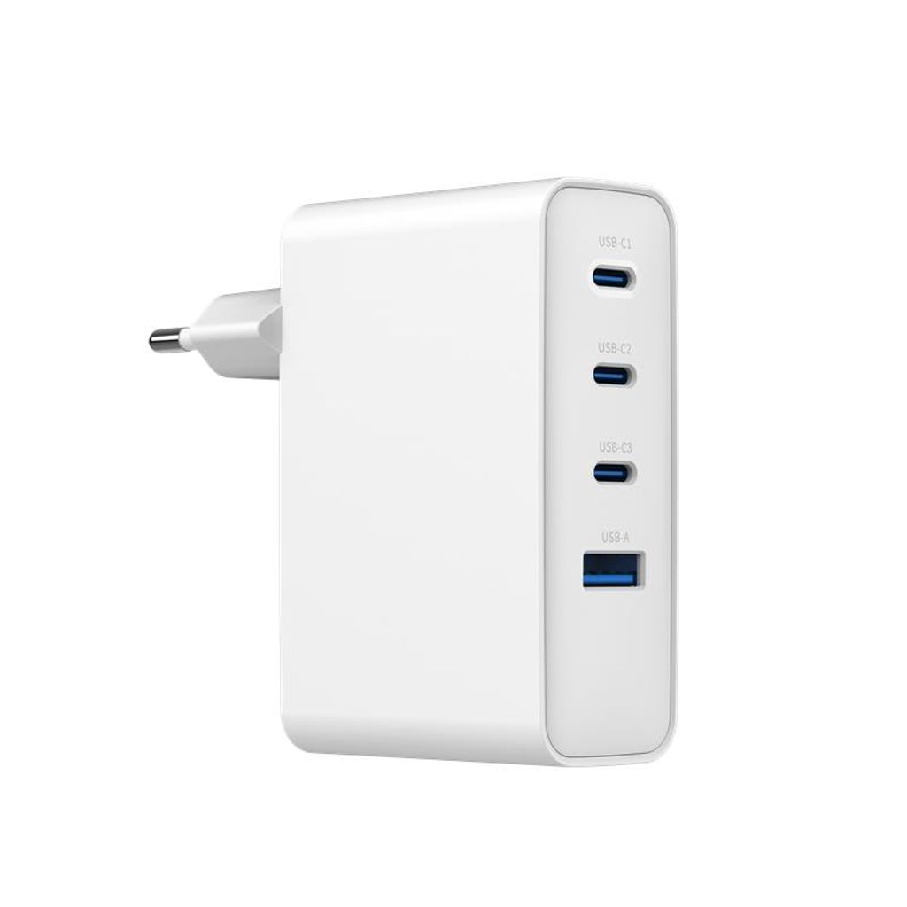 Sign 100w Gan-schnellladegerät – 3 Usb-c-anschlüsse / 1 Usb-a-anschluss – Weiß