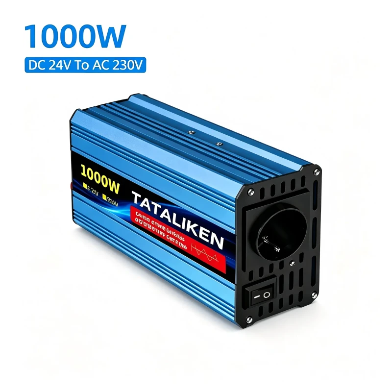 Tataliken Reiner Sinus Wechselrichter 1000w 24v Auf 230v Spannungswandler Für Auto, Wohnwagen, Notstrom