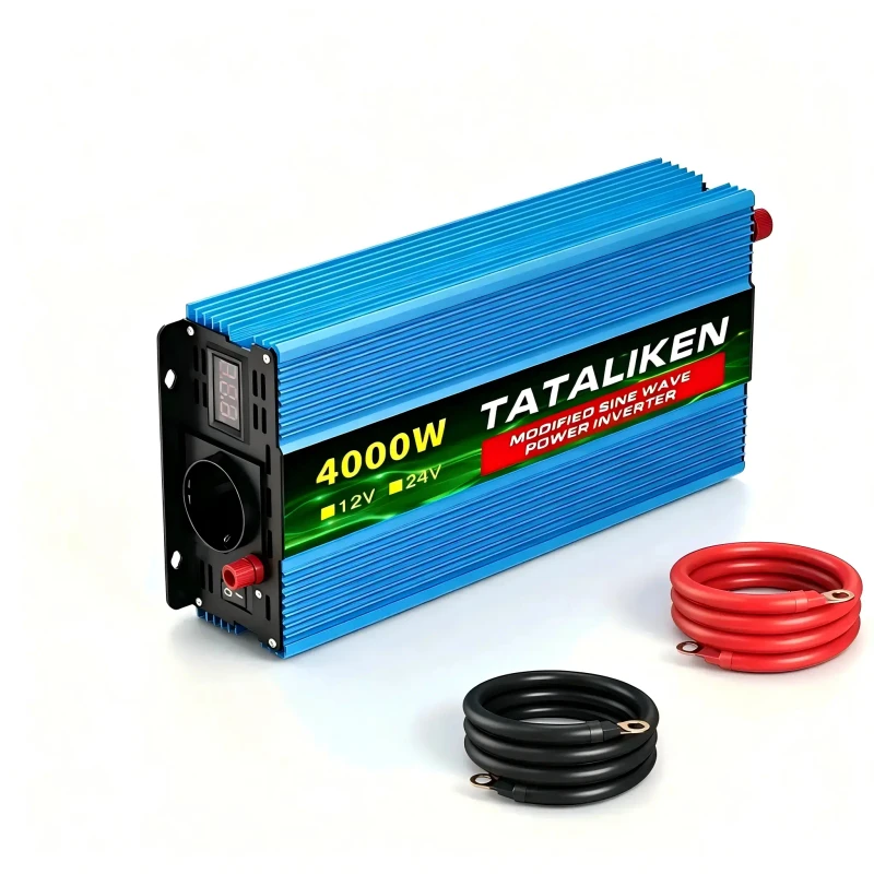 Tataliken Modifizierter Sinus Spannungswandler 4000w, 12v Auf 230v Wechselrichter Für Wohnmobil, Camping, Notstromversorgung