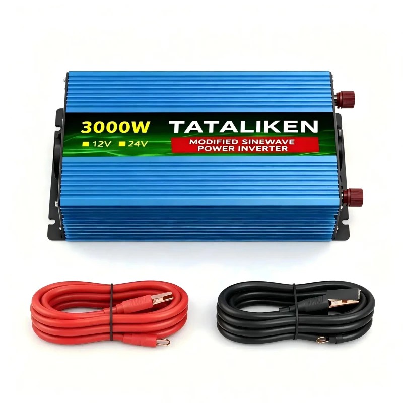 Tataliken Modifizierter Sinus Wechselrichter 3000w 24v Auf 230v Spannungswandler Für Auto, Wohnwagen, Notstrom