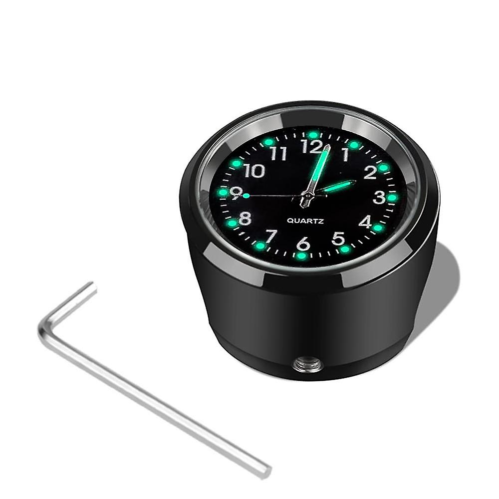 Motorrad-lenkerhalterung, 7/8 Zoll, Verchromt, Wasserdicht, Quarzuhr, Aluminium, Leuchtuhr, Motorradzubehör
