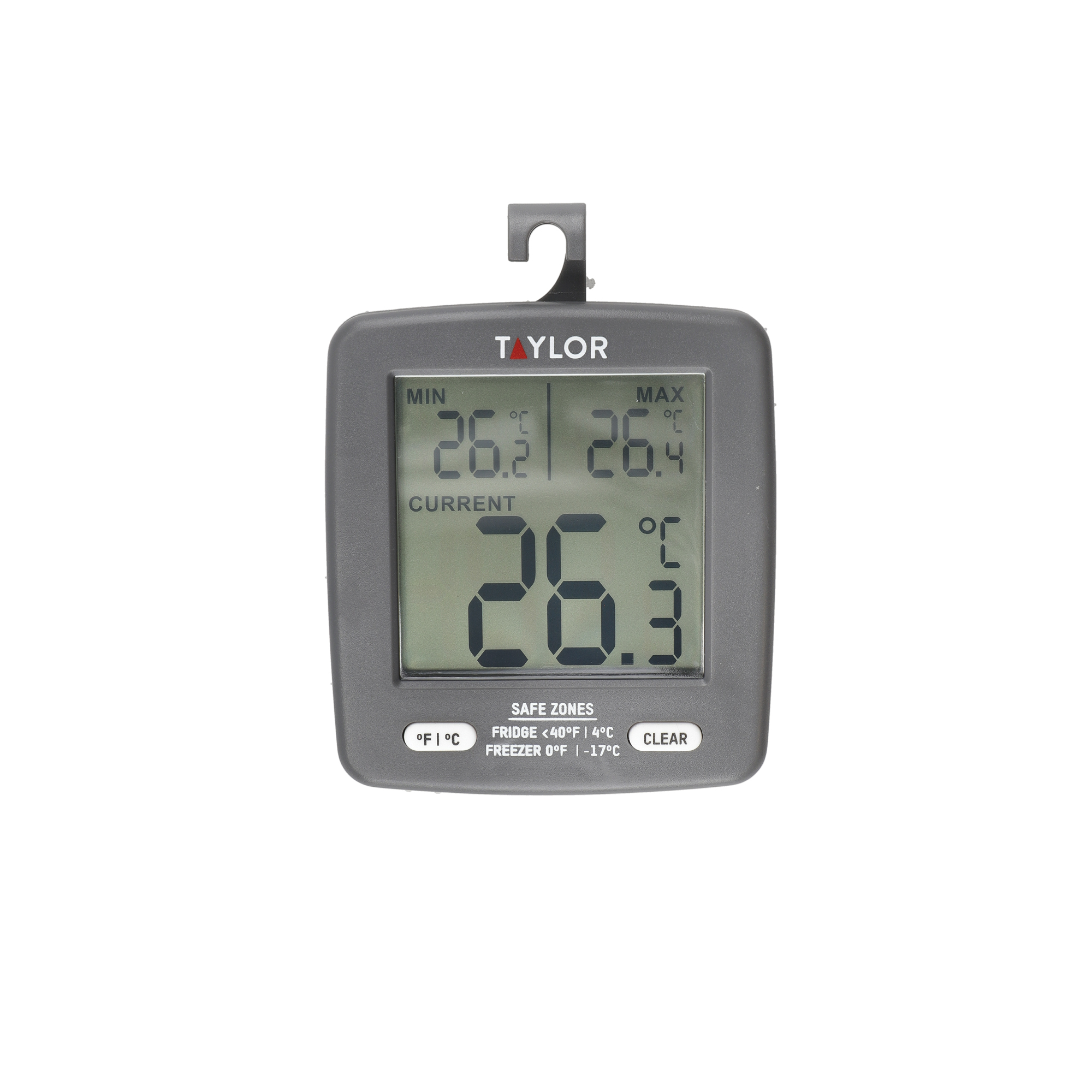 Taylor Pro - Digitalthermometer De Küchen-gefrierschrank-thermometer Mit Anzeige De Mindest- Und Höchsttemperatur, Energiesparend, Kunststoff, 7,5 X 8 Cm
