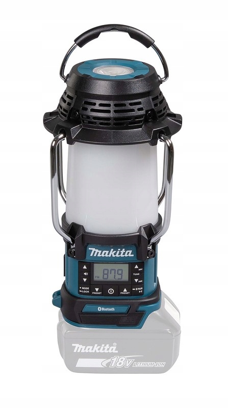 Radioempfänger Mit Lampe Und Taschenlampe, 18v Fm, Bluetooth, Usb