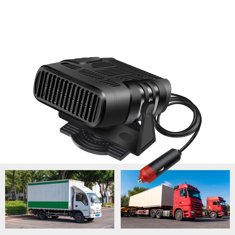 Tragbarer Autoheizer - 2-in-1 Elektrischer Heizlüfter, Heizt Und Kühlt, Schnelles Aufheizen Und Enteisen, 360°-drehung, Schwarz.