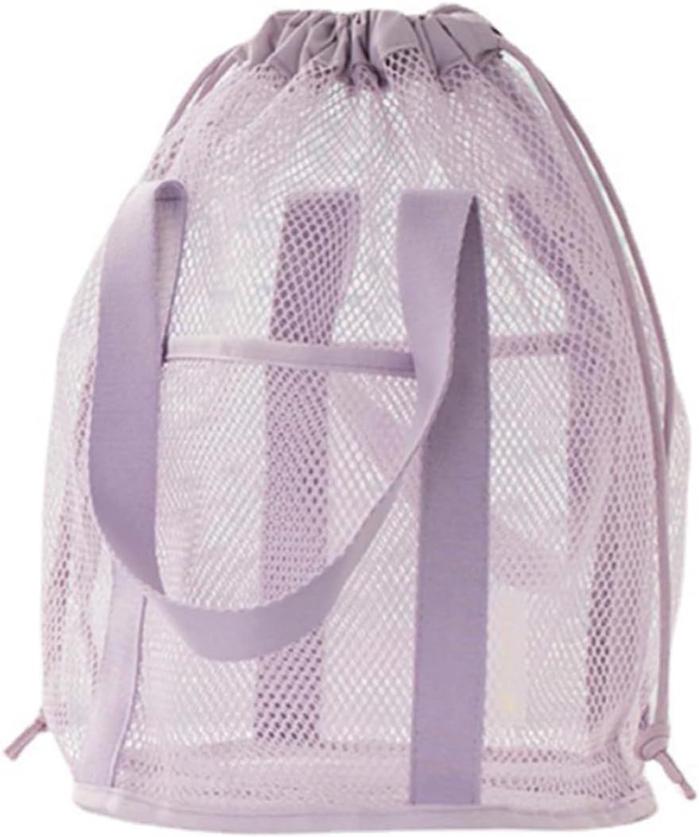 Ulisem – Duschkorb Aus Netzgewebe – Tragbarer Kulturbeutel – 32 X 32 X 22 Cm – Schnelltrocknendes Polyester – Großes Fassungsvermögen – Faltbar – Mit Kordelzug
