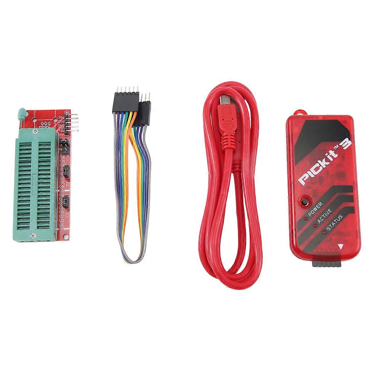 Pickit3 Programmiergerät + Pic Icd2 Pic Kit 2/3 Programmieradapter Universal-programmiersitz Fz0508
