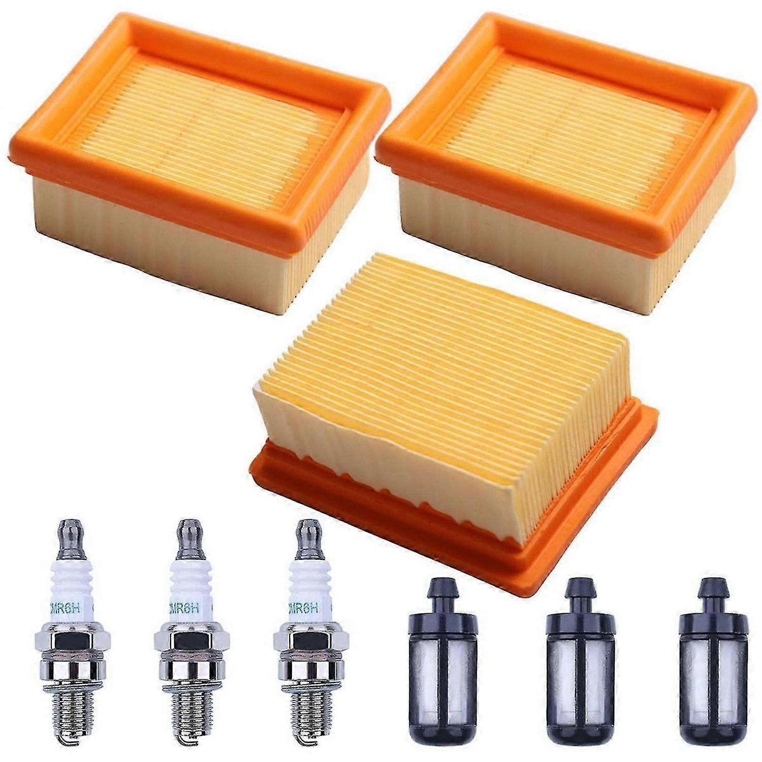 3-teiliges Br800 Luft-kraftstoff-filter-zündkerzen-set Für Stihl Br800 Br800c Br800x Magnum Rückentragbares Laubgebläse