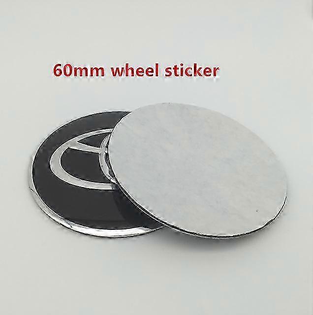 Stück 56 Mm, 60 Mm, 65 Mm Kompatible Radnabenkappen-embleme, Aufkleber, Styling-zubehör Für Toyota-fahrzeuge