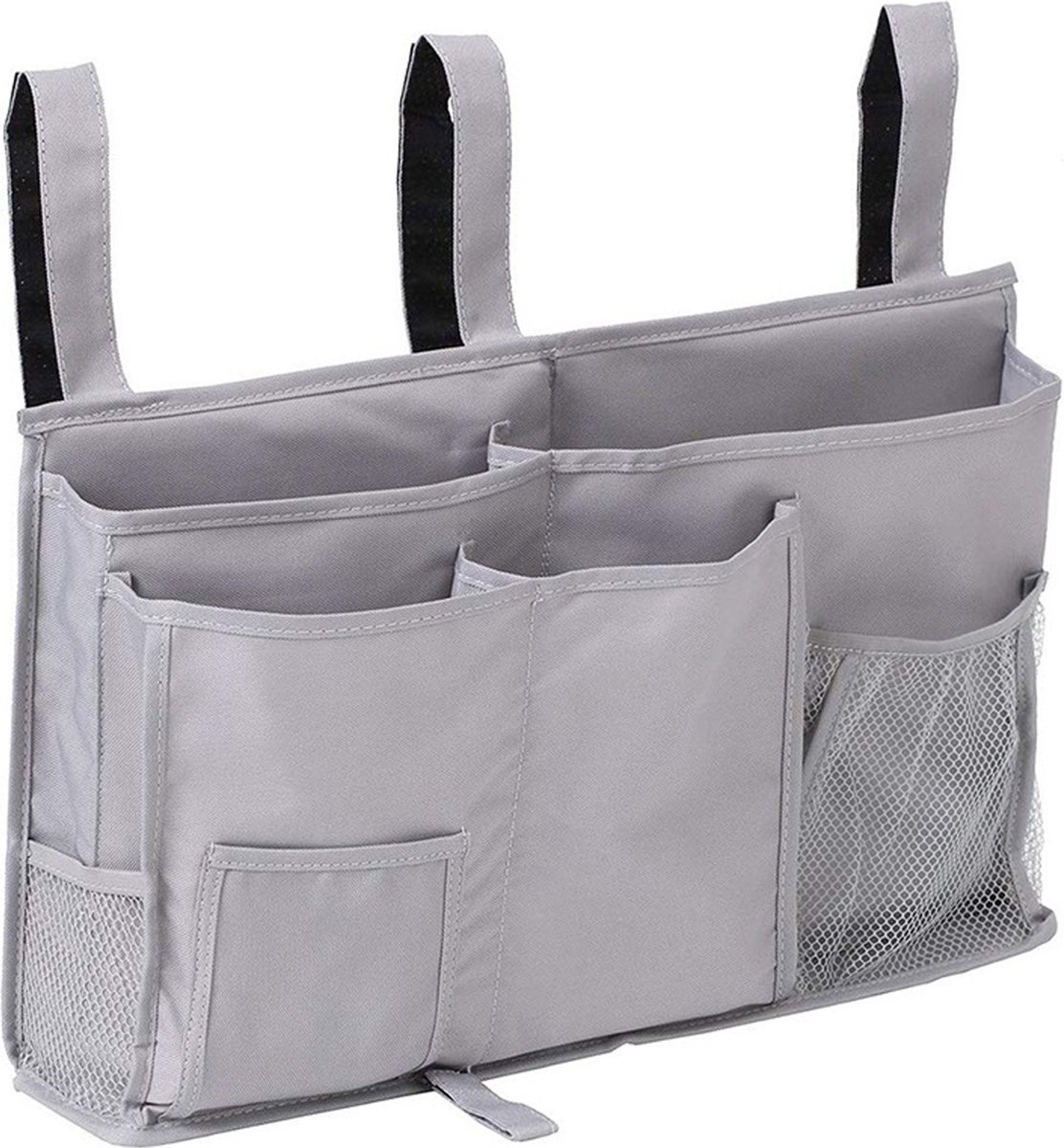 Bett-organizer – Nachttischtasche – Aufbewahrungstasche – Laufstalltasche – Grau