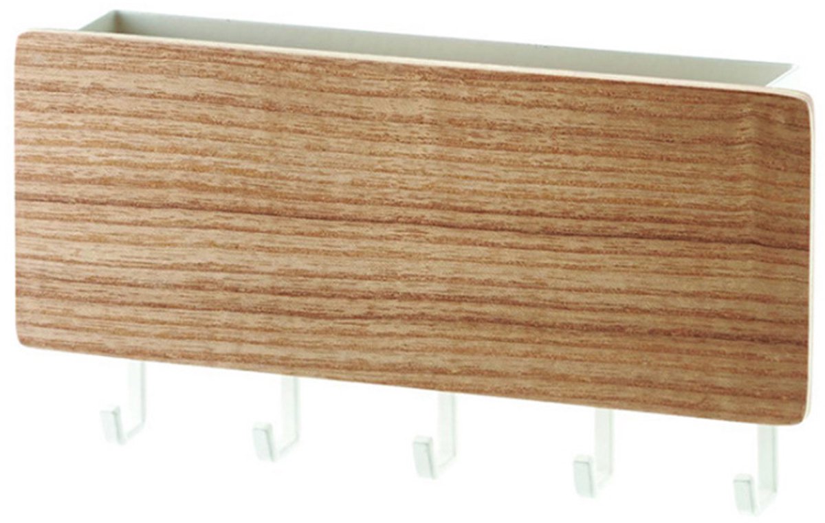 Wandorganizer – Schlüsselhalter – Schlüsselhaken – Schlüsselschublade Für Zuhause – Schlüsselhalter Aus Stahl Und Holz – Wandmontierte Schlüsselaufbewahrung