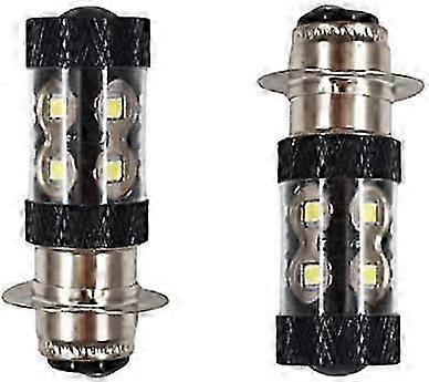 4er-pack 50w H6/p15d 10smd Motorradscheinwerfer, Yamaha H6m Motorradscheinwerfer, Hohe Lichtausbeute.