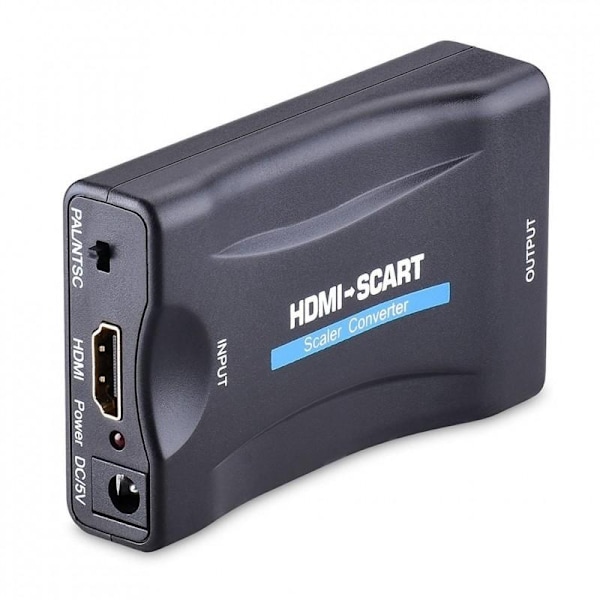 Hdmi Zu Scart Konverter Adapter Box Schwarz