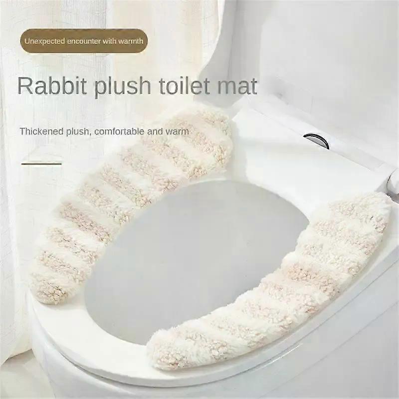 Waschbarer, Verdickter Toilettensitzbezug, Warm Und Weich Im Winter, Badezimmeraccessoire, Wiederverwendbar.