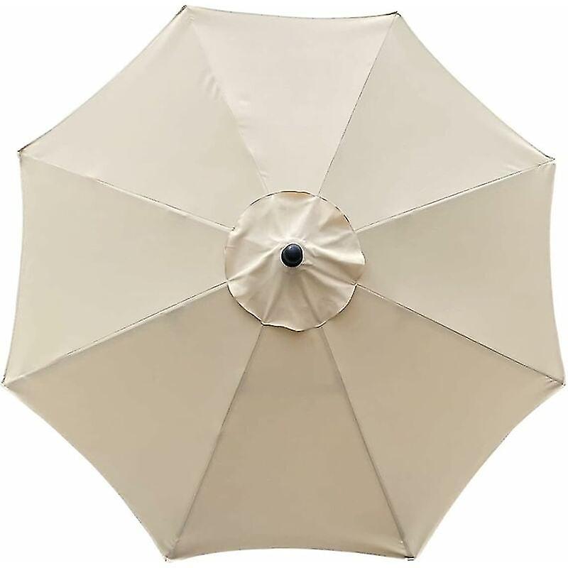 Ersatzbezug, Passend Für Sonnenschirm, 8 Streben, 3 M, Wasserdicht, Uv-schutz, Beige