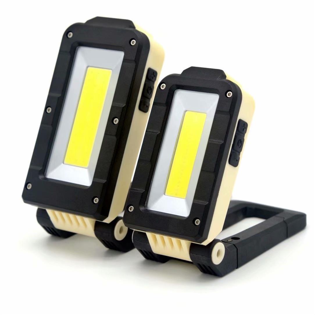 Wiederaufladbare Arbeitsleuchte, Tragbare Led-campingleuchte, Um 180° Verstellbare Baustellenleuchte, Mit Usb-anschluss Und Magnetfuß, Geeignet Für Den Einsatz Im Automobilbereich, Beim Angeln, Bei Be