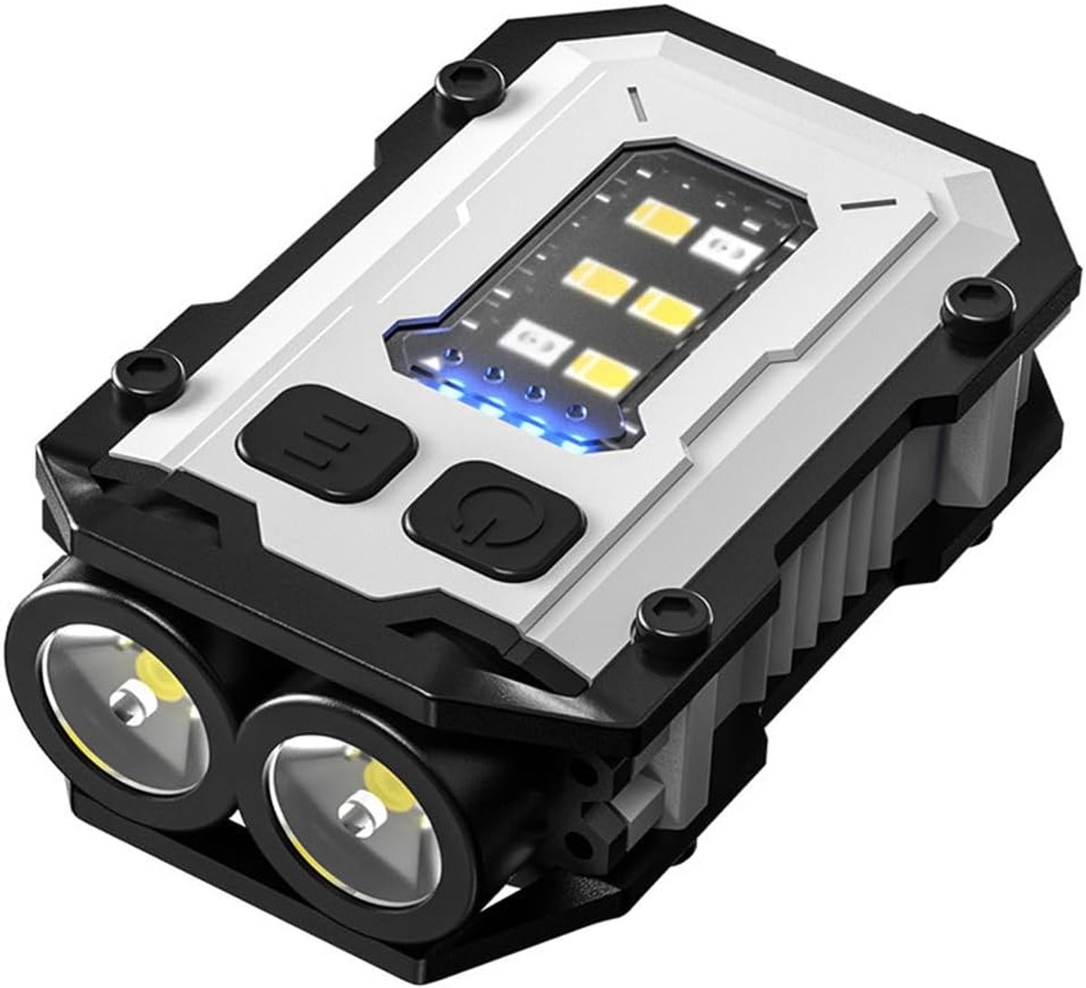 Taschenlampe – Mini-schlüsselanhängerlampe Mit Akku – 8 Leuchtmodi – Usb-c-ladeanschluss – Wasserdicht (ipx53) – Magnetfuß – 5 Bis 10 Stunden Akkulaufzeit – Mit Clip Und Handschlaufe