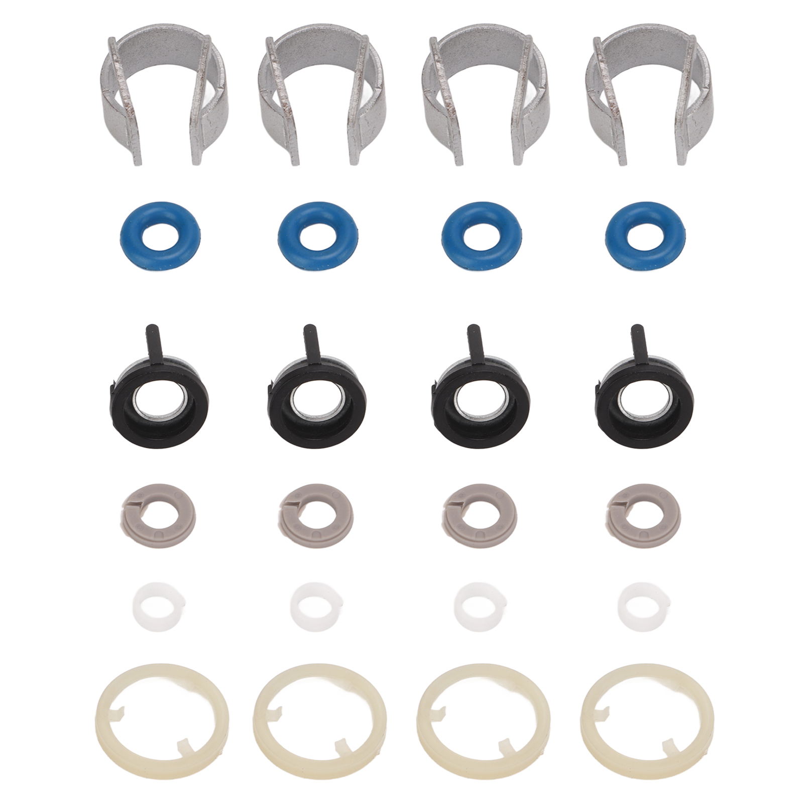 Vier Sätze O-ring-reparatursätze Für Kraftstoffeinspritzdichtungen, Aus Gummi Und Metall, Teilenummer 06h998907b, Passend Für Audi A3, A4, A5, S5, S4, Q5 Und Q3 Modelle.