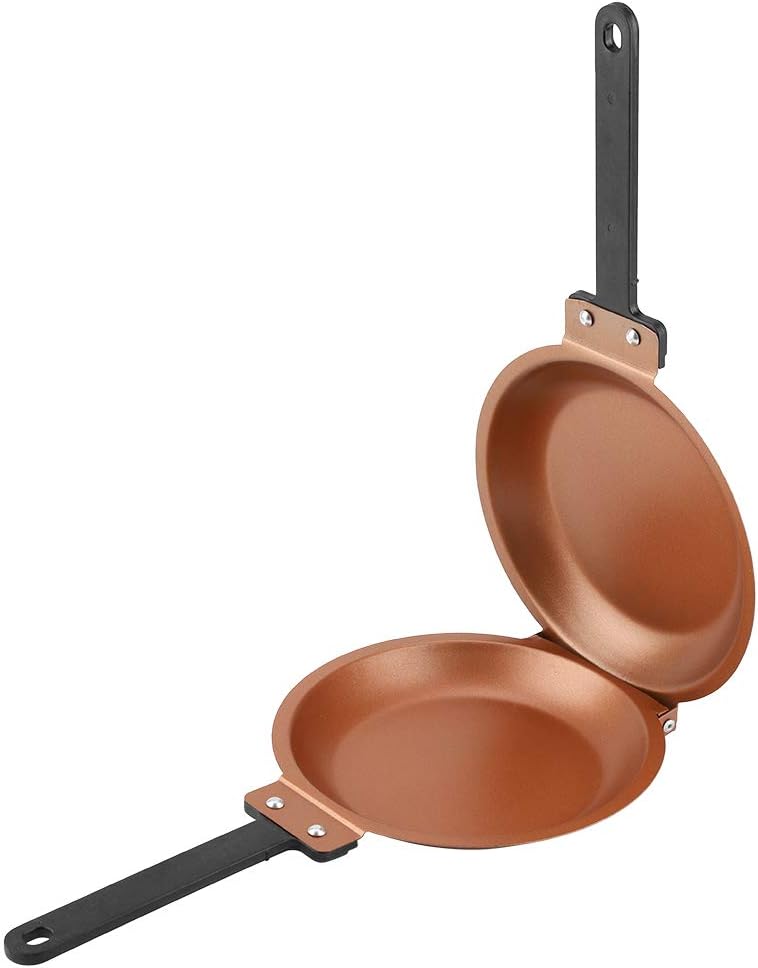 Doppelseitige Bratpfanne, Antihaftbeschichtete Bratpfanne, Doppelseitiges Wendedesign, Ein Großartiger Küchenhelfer Zum Braten Von Eiern Und Pfannkuchen.
