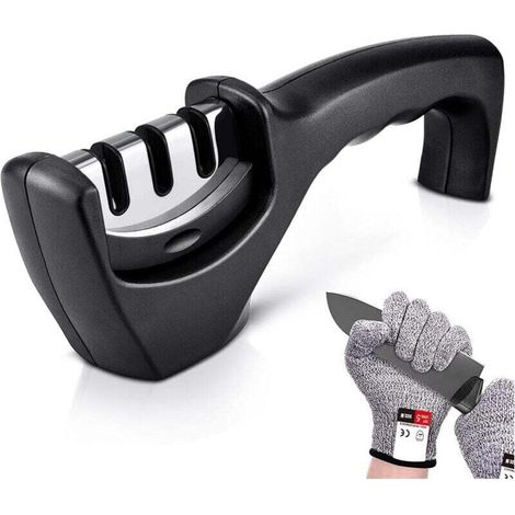 Professioneller Messerschärfer Von Sharp – Einfache Anwendung – Rutschfest – Küchenschärfer – Stabil – Gratis: Schneidefunktion