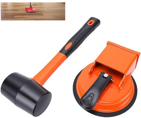 Bodenriss-reparaturset – Leistungsstarker Saugnapf Und Hammer – Rutschfestes Design – Geeignet Zur Reparatur Von Verbund- Und Massivholzböden.