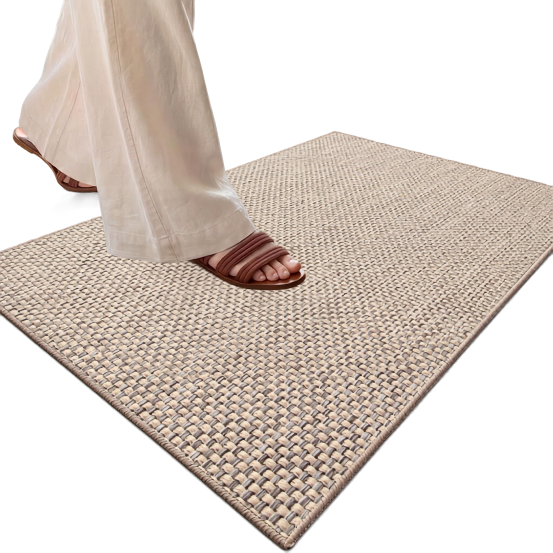 Fußmatte Mit Gummirückseite, 120 X 65 Cm, Für Flur, Beige