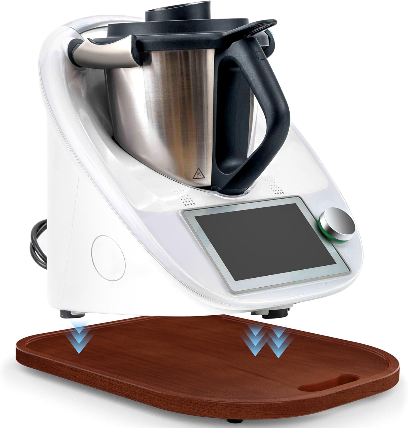 Holzständer Für Thermomix Tm5/tm6, Massive Dunkle Platte