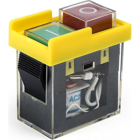 Magnetschalter, Schalter Kjd6 250v 6a Schalter Werkzeugmaschine 220v Start-stopp-taste Für Werkstattmaschinen