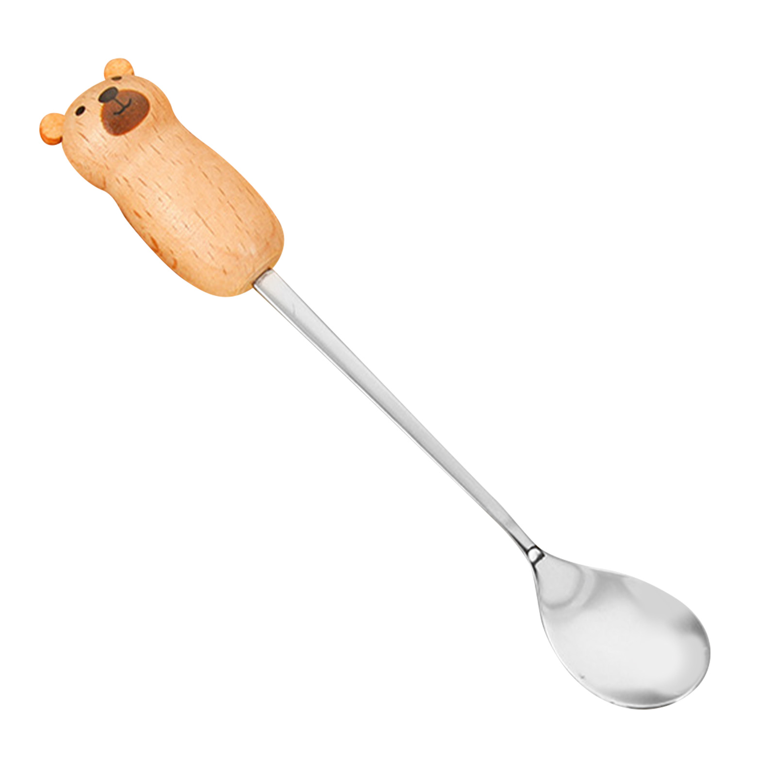 Kaffeerührer Aus Edelstahl, Kreativer Rührlöffel Mit Niedlichem Kinder-eiscreme-dessertmotiv, Kaffeerührwerkzeug, Spülmaschinenfest, Bärenlöffel.
