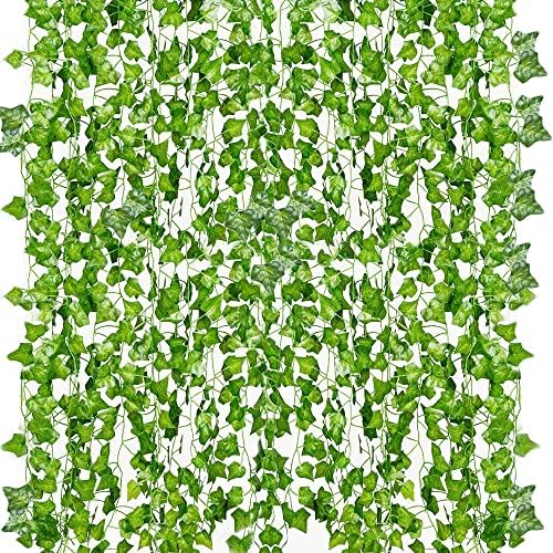 50 Meter Langer Efeu-/blätterkranz – 2,2 Meter Grün
