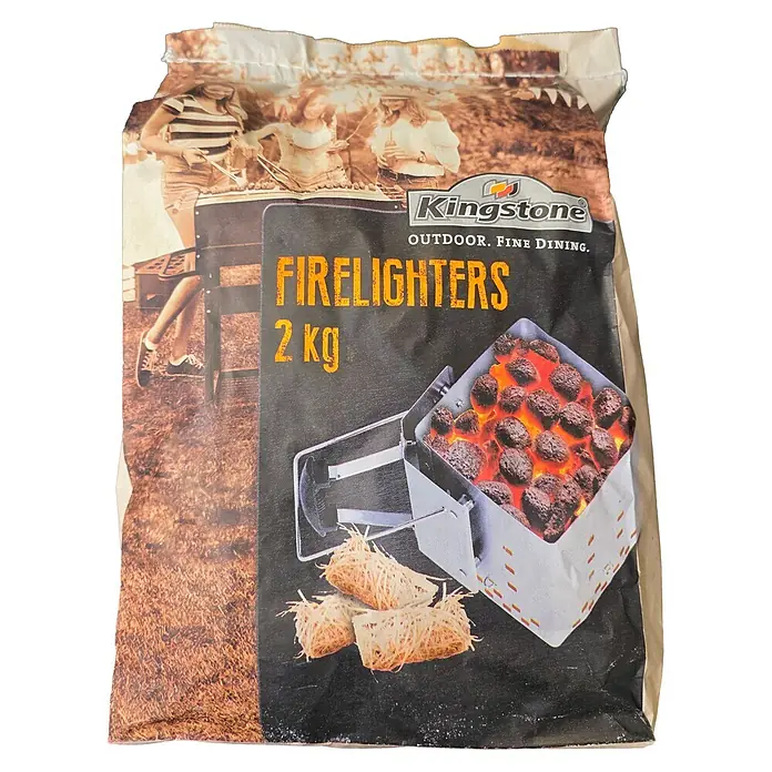 Kingstone Anzündwolle (Holz, 2 kg, Geeignet für: Grills)