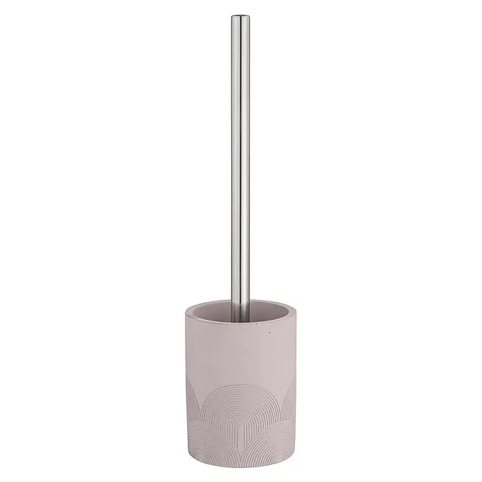 Wenko WC-Bürstengarnitur Roveto (9,5 x 9,5 x 36,5 cm, Beton, Rosa)