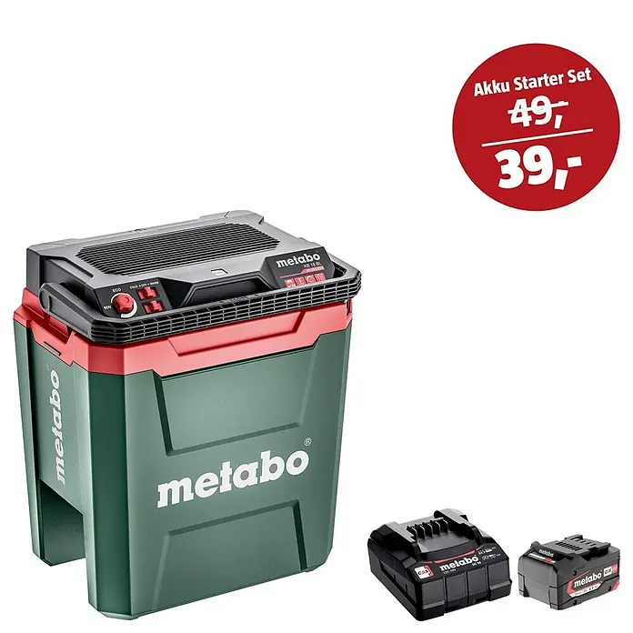 Metabo CAS 18V Maschinen-Set (Akku-Kühlbox KB 18 BL + 39€ Akku-Basis-Set)