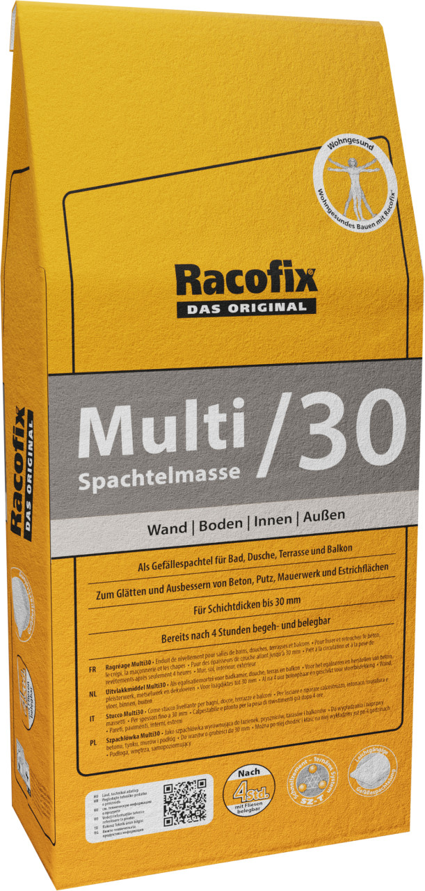 Racofix Spachtelmasse Multi30 5 kg grau