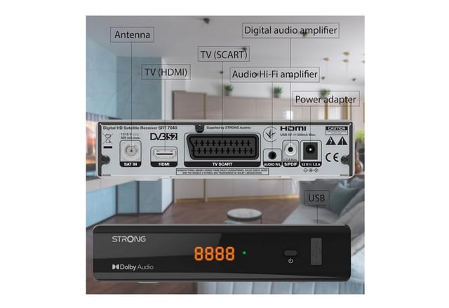 Strong SRT 7040 Stereo Schwarz