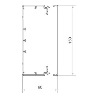 Leitungsführungskanal LF 60x150mm vw
