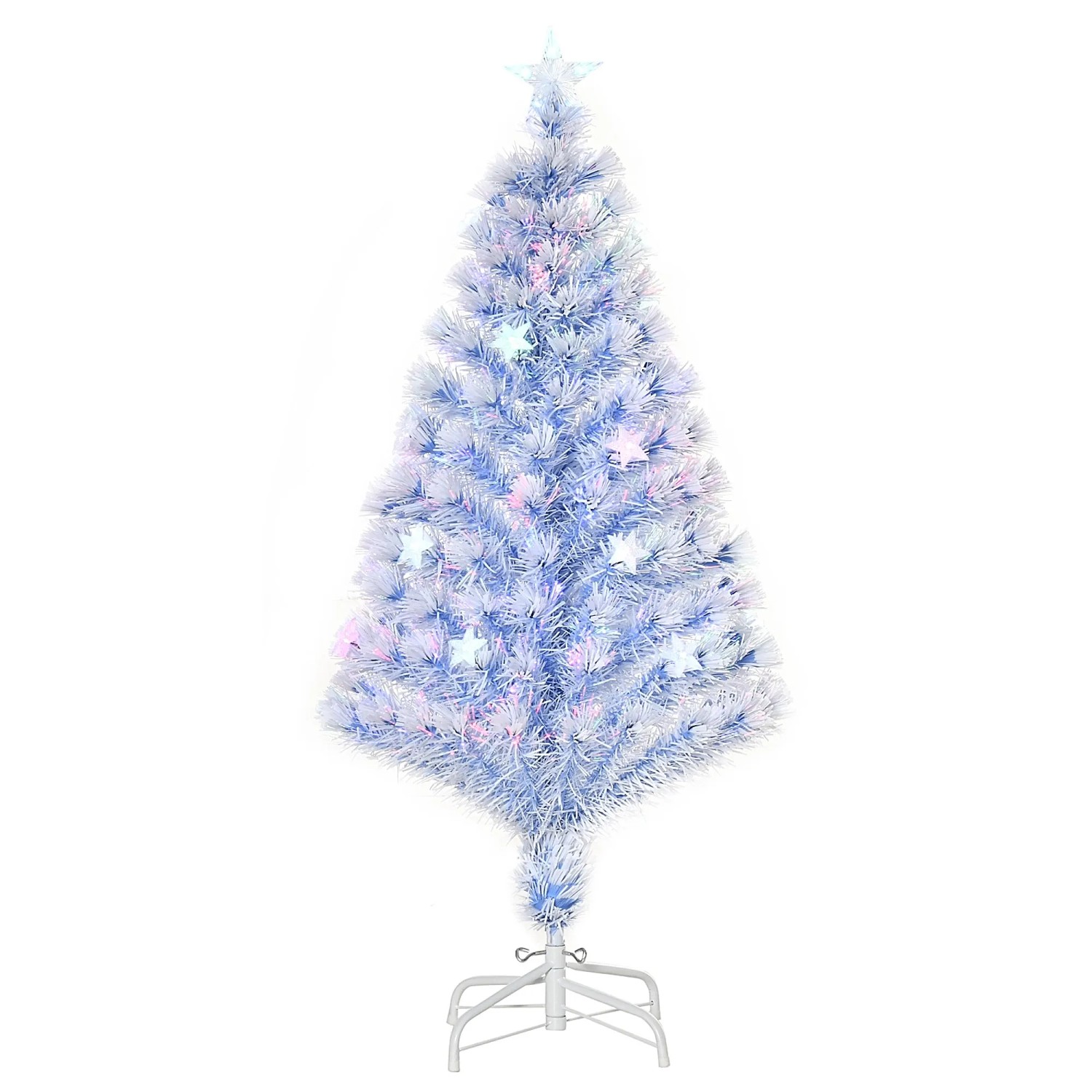 HOMCOM Künstlicher Weihnachtsbaum mit 3 LED-Leuchten
