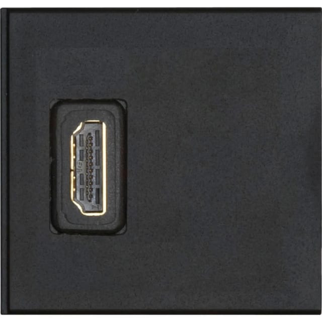 Evoline - Wechselmodul 1 x hdmi Buchse vorne und hinten Kunststoff schwarz