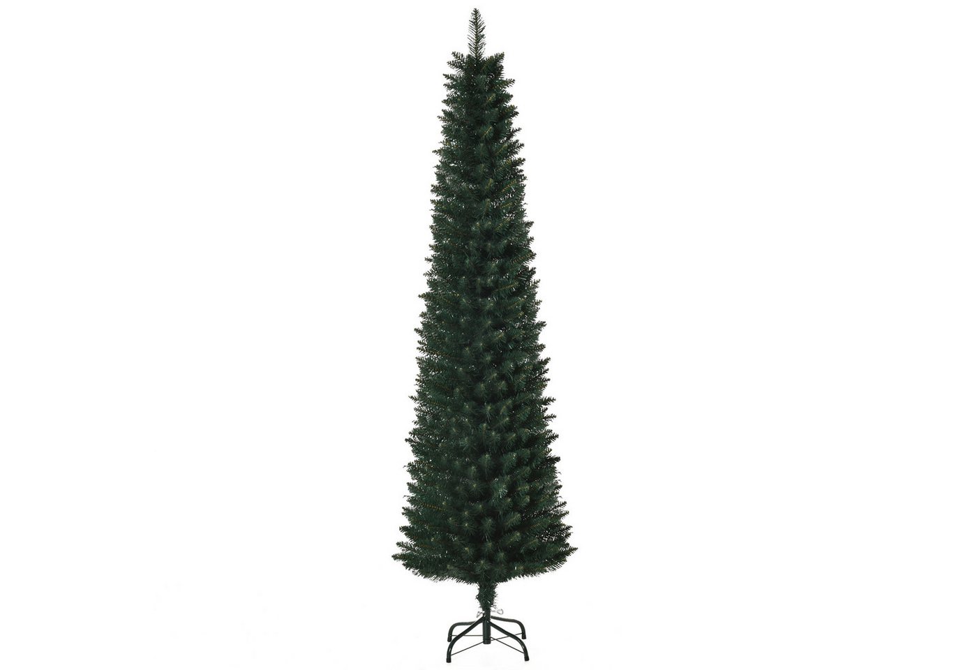 HOMCOM Weihnachtsbaum Kunststoff Metall 56cm x 180H cm