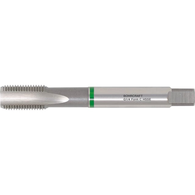 Bohrcraft - Maschinen-Gewindebohrer hss-e DIN5156 Form c bsp Rohrgewinde g 1 Zoll